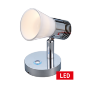 Allpa LED Wand Leeslamp 10-30V Dimbaar – Compact Aluminium Warm Wit (Touch Switch)