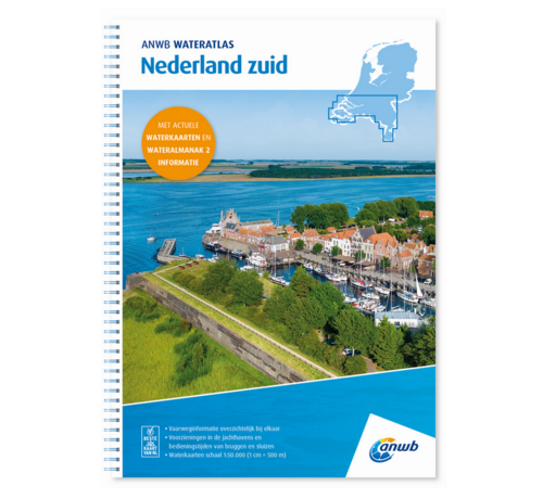 ANWB ANWB Wateratlas / Waterkaart Nederland Zuid