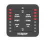 Bedienpaneel met trim tab Indicator  12V en 24V  zwart