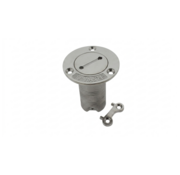 Allpa RVS Dekvuldop 'Waste' slangaansluitingDiameter 38mm flensDiameter 76mm 0Graden model