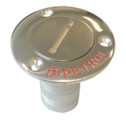 Allpa RVS Dekvuldop 'Petrol'  slangaansluitingDiameter 38mm  flensDiameter 76mm  0Graden  model