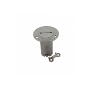 Allpa RVS Dekvuldop 'Gas'  slangaansluitingDiameter 38mm  flensDiameter 76mm  0Graden  model