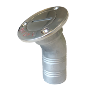 Allpa RVS Dekvuldop 'Fuel'  slangaansluitingDiameter 38mm  flensDiameter 76mm  30Graden  model