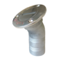RVS Dekvuldop 'Fuel'  slangaansluitingDiameter 38mm  flensDiameter 76mm  30Graden  model