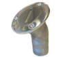 RVS Dekvuldop 'Oil'  slangaansluitingDiameter 38mm  flensDiameter 76mm  30Graden  model
