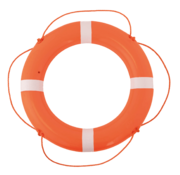Talamex PVC Reddingsboei 60 cm Oranje/Wit – 110N met Lijn