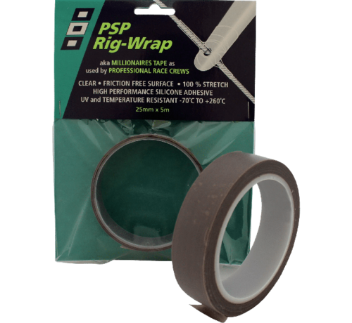 PSP PSP Rig Wrap Clear 25 mm x 5 m – Transparante Bescherming voor Want en Tuigage