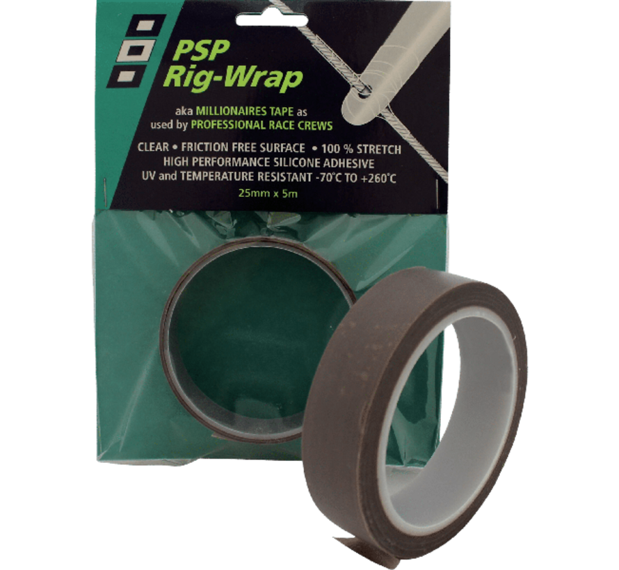 PSP Rig Wrap Clear 25 mm x 5 m – Transparante Bescherming voor Want en Tuigage