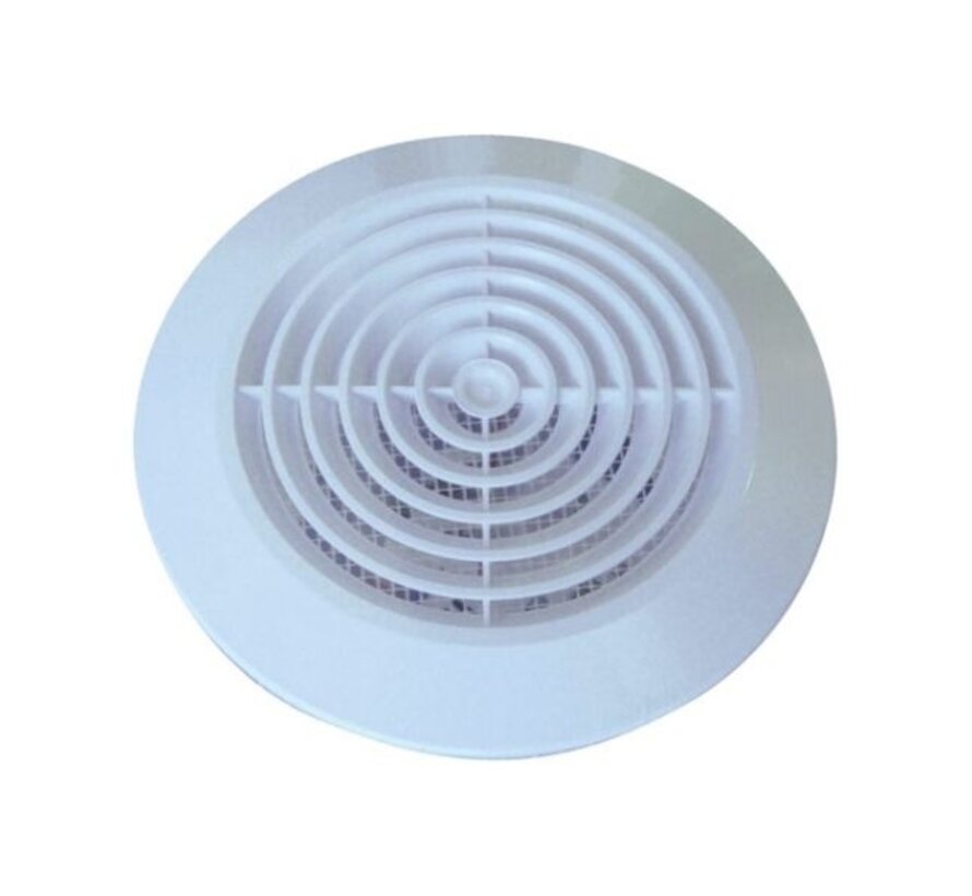 Velair Rond Uitblaas Ventilatierooster Ø100 mm Wit
