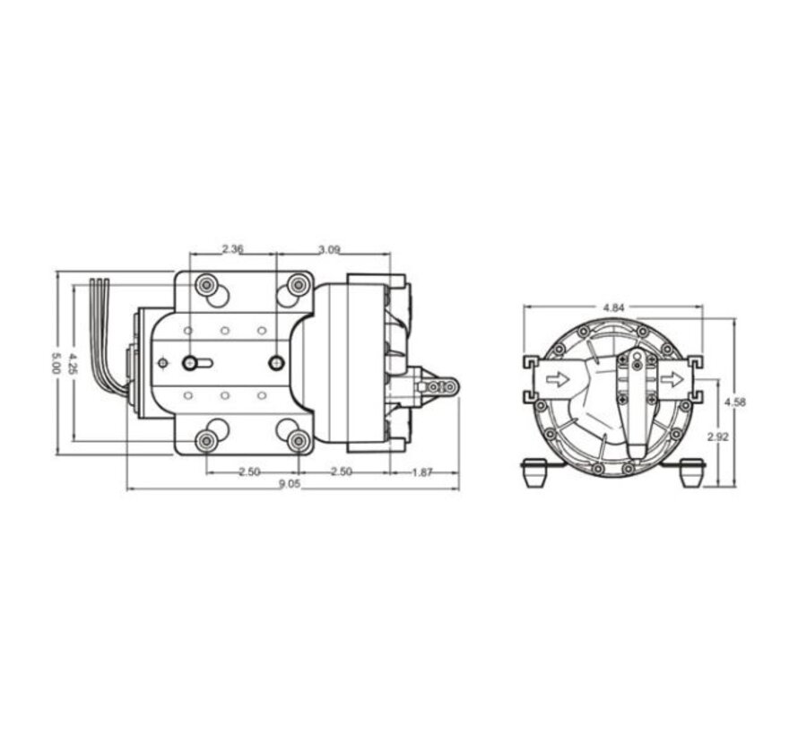 Velair Zelfaanzuigende Waterpomp 5–20 l/min 230V voor Marine Airconditioning