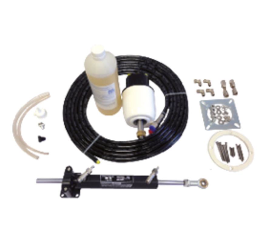 Allpa Hydraulische Stuurset 30 kgm Compleet – Incl. Pomp, Cilinder, Leiding & Olie