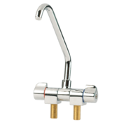Dometic Tap AC 537 Dubbele Waterkraan Verchroomd Messing