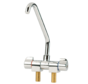 Dometic Tap AC 537 Dubbele Waterkraan Verchroomd Messing