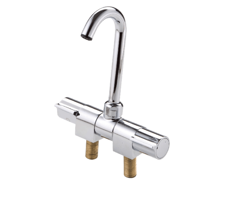 Trem Mengkraan Chroom Dubbel – 3/8" Slangaansluiting