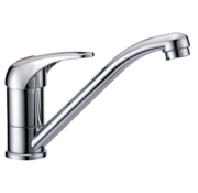 Trem 1-Hendel Mengkraan Verchroomd met Draaibare Uitloop – 3/8"