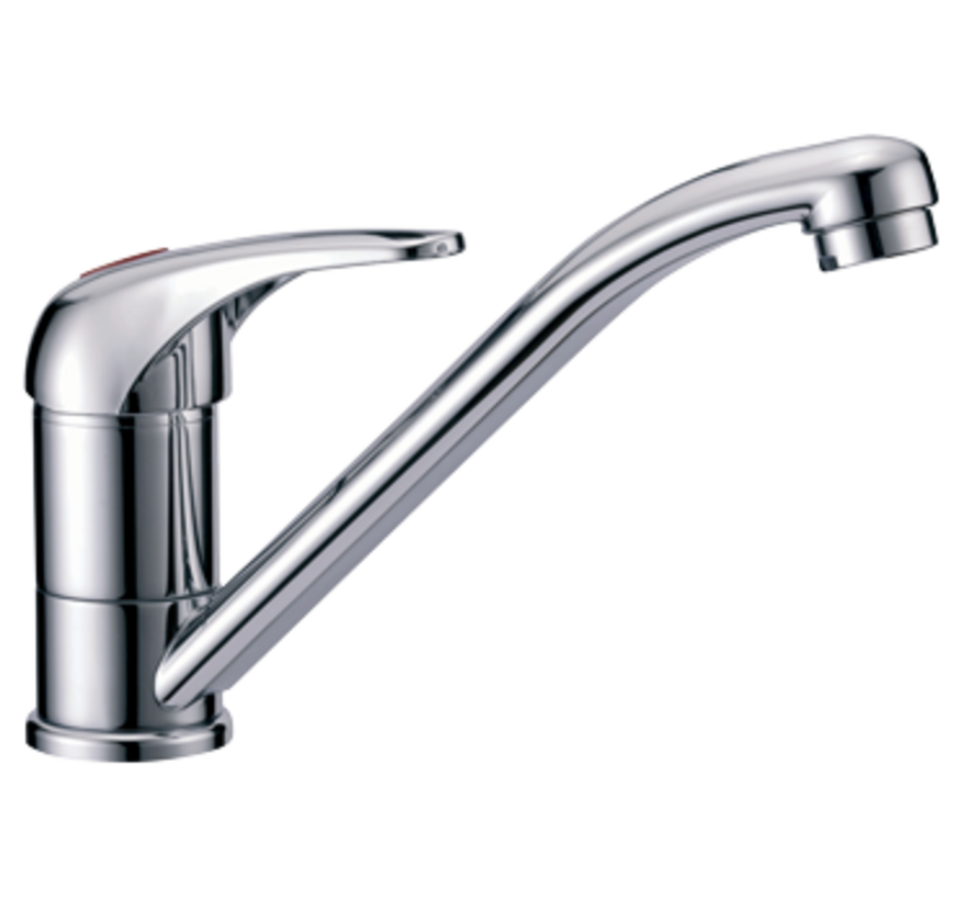 Trem 1-Hendel Mengkraan Verchroomd met Draaibare Uitloop – 3/8"