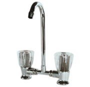 Allpa 2-Knops Mengkraan Verchroomd met Draaibare Uitloop – 3/8"