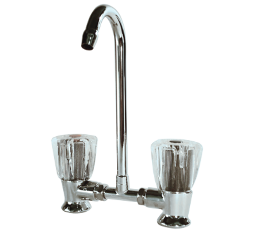 Allpa Allpa 2-Knops Mengkraan Verchroomd met Draaibare Uitloop – 3/8"