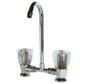 Allpa 2-Knops Mengkraan Verchroomd met Draaibare Uitloop – 3/8"
