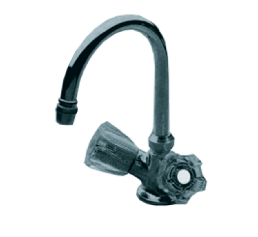 Allpa 2-Knops Mengkraan Verchroomd met Draaibare 12 mm Uitloop – 3/8"