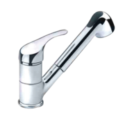 Trem 1-Hendel Mengkraan Verchroomd met Uitneembare Handdouche – 3/8"