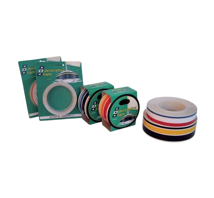 PSP Go-Fast Tape Rood/Oranje/Geel – 27 mm x 10 m