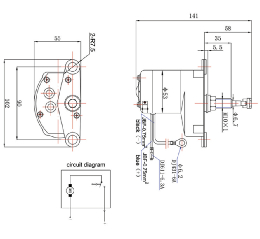 Allpa Ruitenwissermotor ''Alpha'' 12V