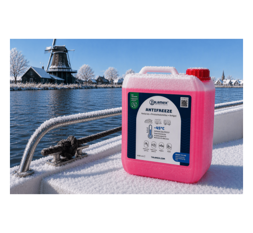 Talamex Antivries rose 5 Liter - Voor Boot, Motor, Toilet en Drinkwater systeem