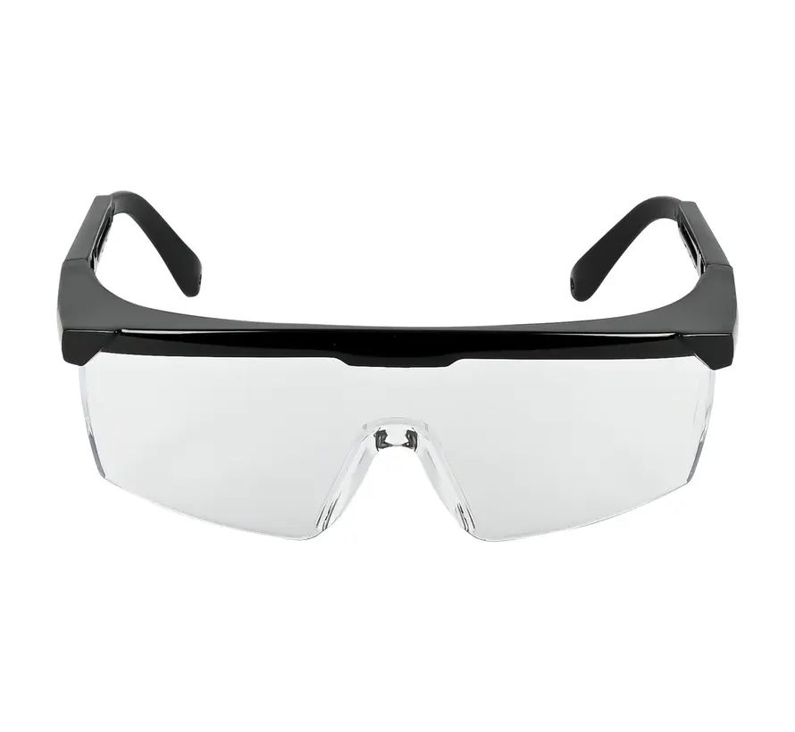 Vuurwerkbril - Veiligheidsbril zwart frame