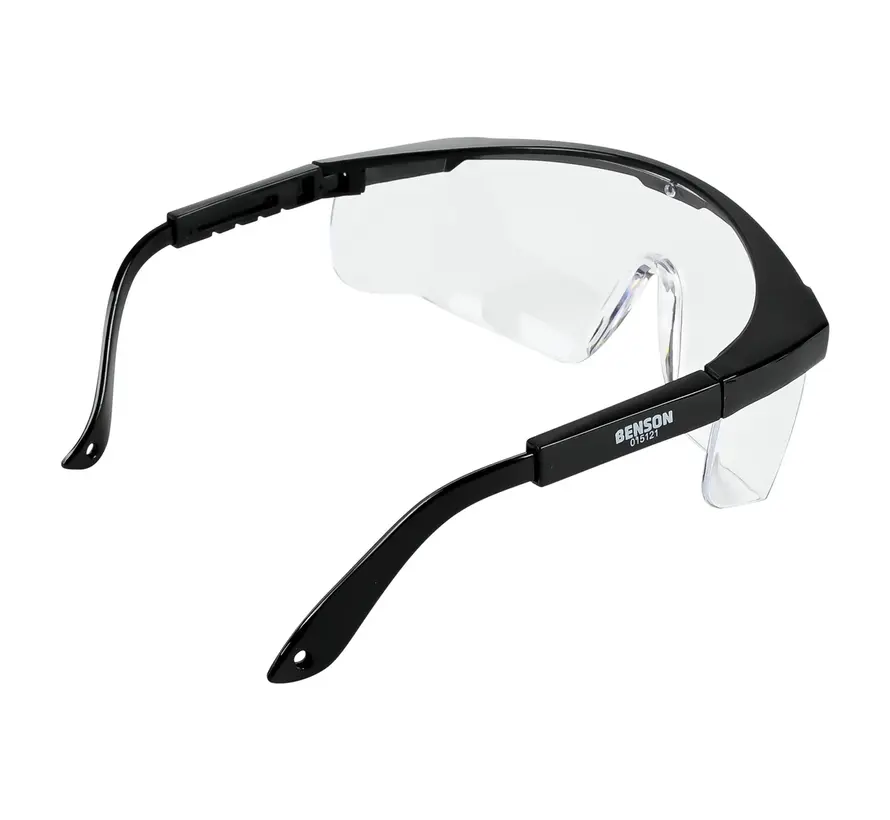 Vuurwerkbril - Veiligheidsbril zwart frame