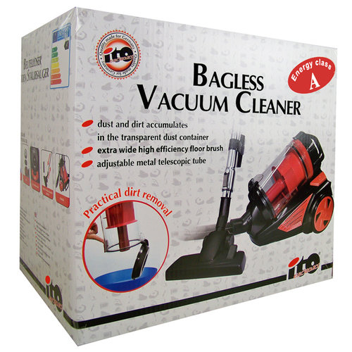 ITO electronics Cyclone (zakloze) stofzuiger rood