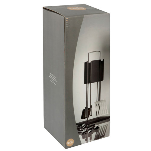 QDO Roestvrijstalen Barbecue- /Grillset Deluxe met standaard