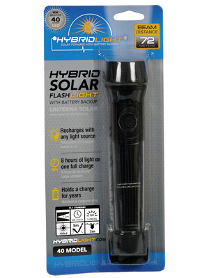 Hybridlight Solar LED zaklamp, 40 Lumen