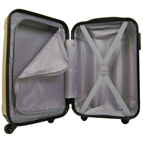 Ceruzo handbagage koffer ABS champagne
