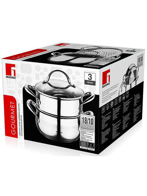 Bergner RVS 18/10 Stoompan 18cm - 2,2 liter