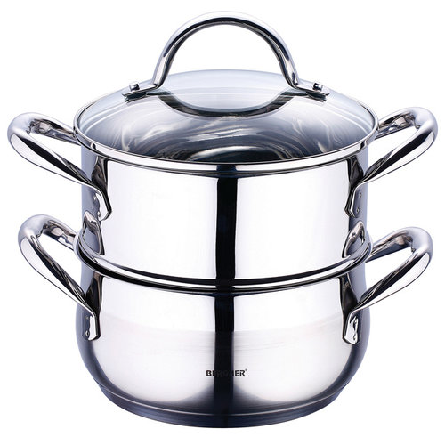 Bergner RVS 18/10 Stoompan 18cm - 2,2 liter