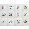 Tegels bloemen klein kleur 1-12