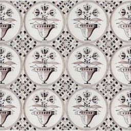 Frisiantiles Tiles flower pots in meander circle II