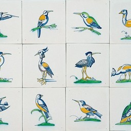 Frisiantiles Tiles Collaert birds 1-12