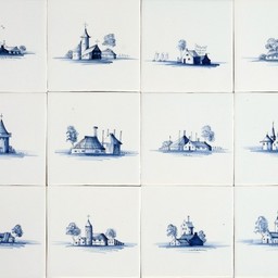 Frisiantiles Tegels landschappen 1700 1-12