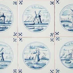 Frisiantiles Landschaftsplättchen im Kreis II 1-6