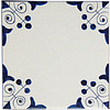 Tiles with three-dot corner decoration