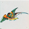 Tiles with parrots 1-9