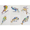 Tegels spijkervogels 1-6