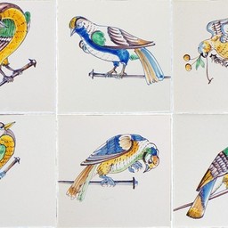Frisiantiles Tegels spijkervogels 1-6