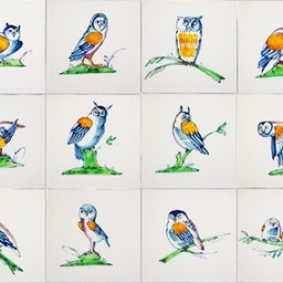 Frisiantiles Tegels uilen kleur 1-12