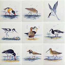 Frisiantiles Tiles meadow birds colour 1-9