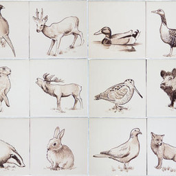 Frisiantiles Tiles with wild animals 1-12
