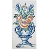 Tegeltableau bloemenvaas F