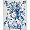 Tile panel flower vase O